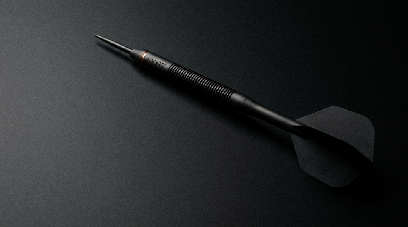 LYNE 01 Onyx, Steel-Tip Dart-Set